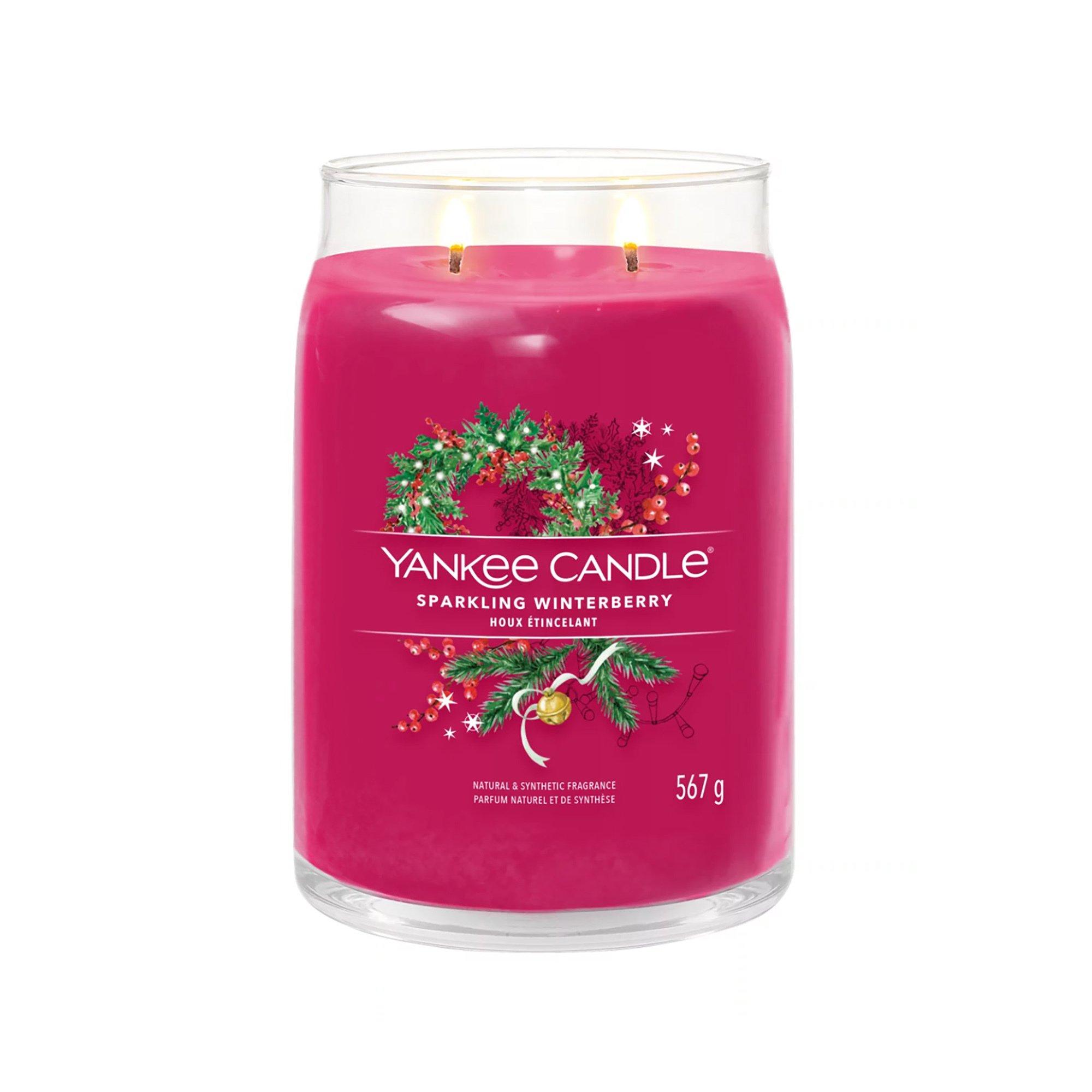 Yankee Candle Signature Duftkerze im Glas Weihnachten Sparkling Winterberry 