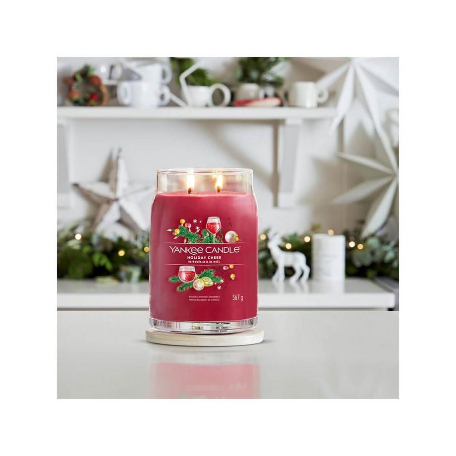 Yankee Candle Signature Candela profumata di Natale in barattolo Holiday Cheer 