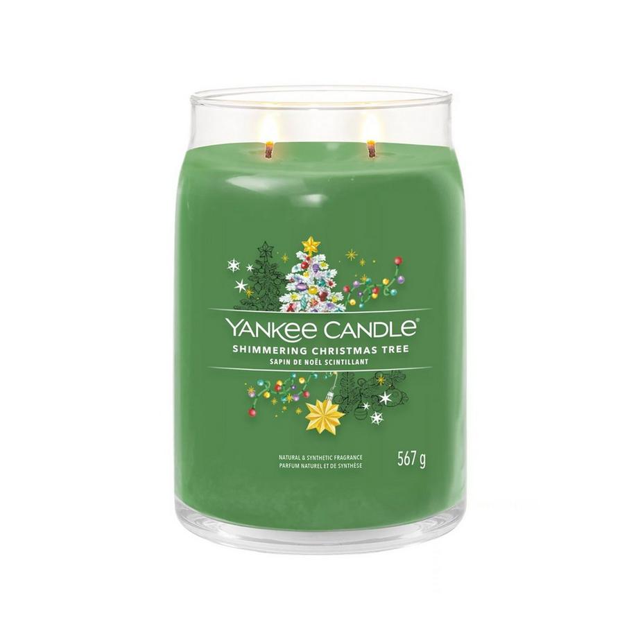 Yankee Candle Signature Duftkerze im Glas Weihnachten Shimmering Christmas Tree 