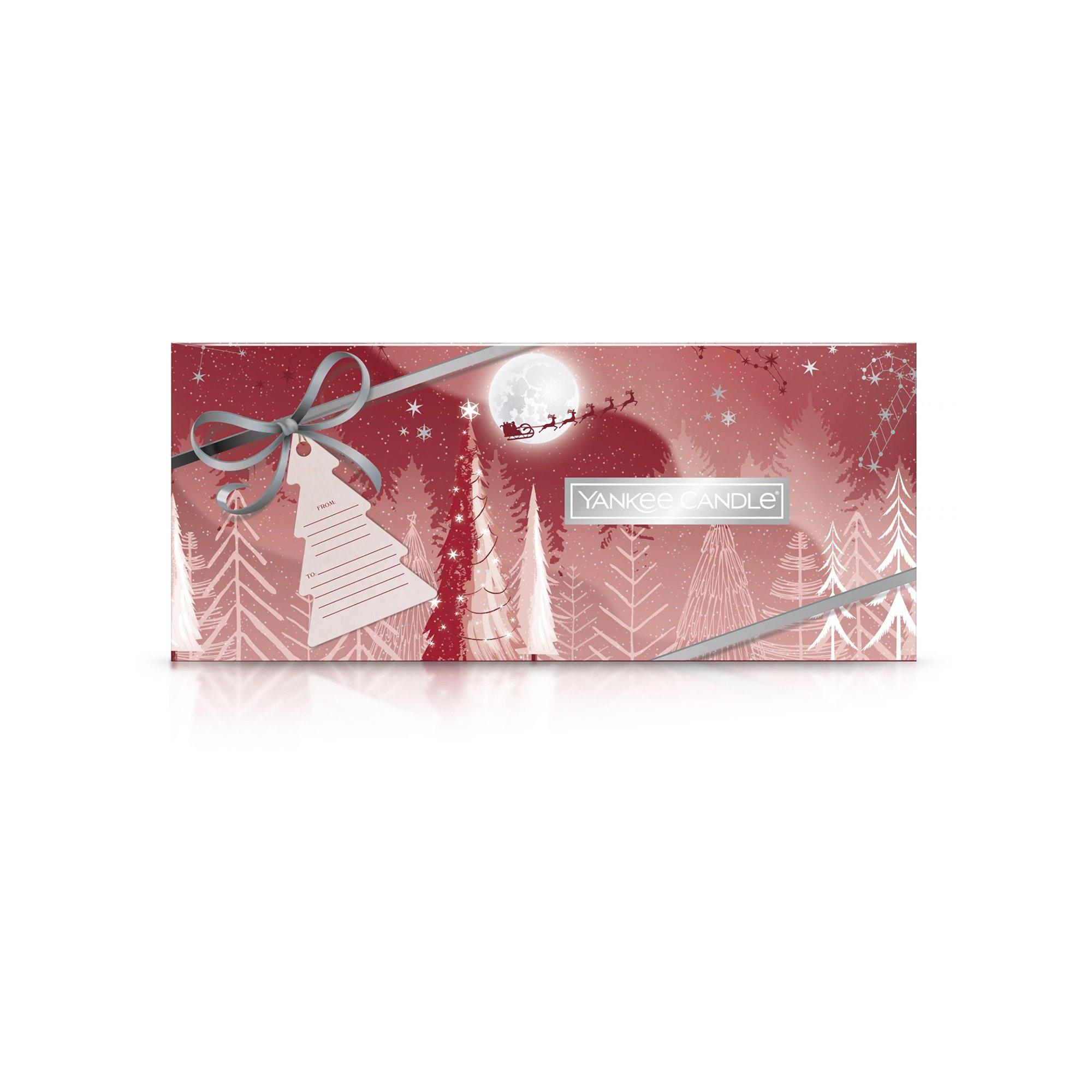 Yankee Candle Signature Set di candele profumate natalizie Holiday Bright Lights 10 Tea Light 1 Holder Giftset 