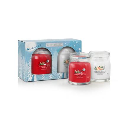 Yankee Candle Signature Geschenkset Weihnachten Duftkerzen Holiday Bright Lights 2 Signature Medium Jar Giftset 