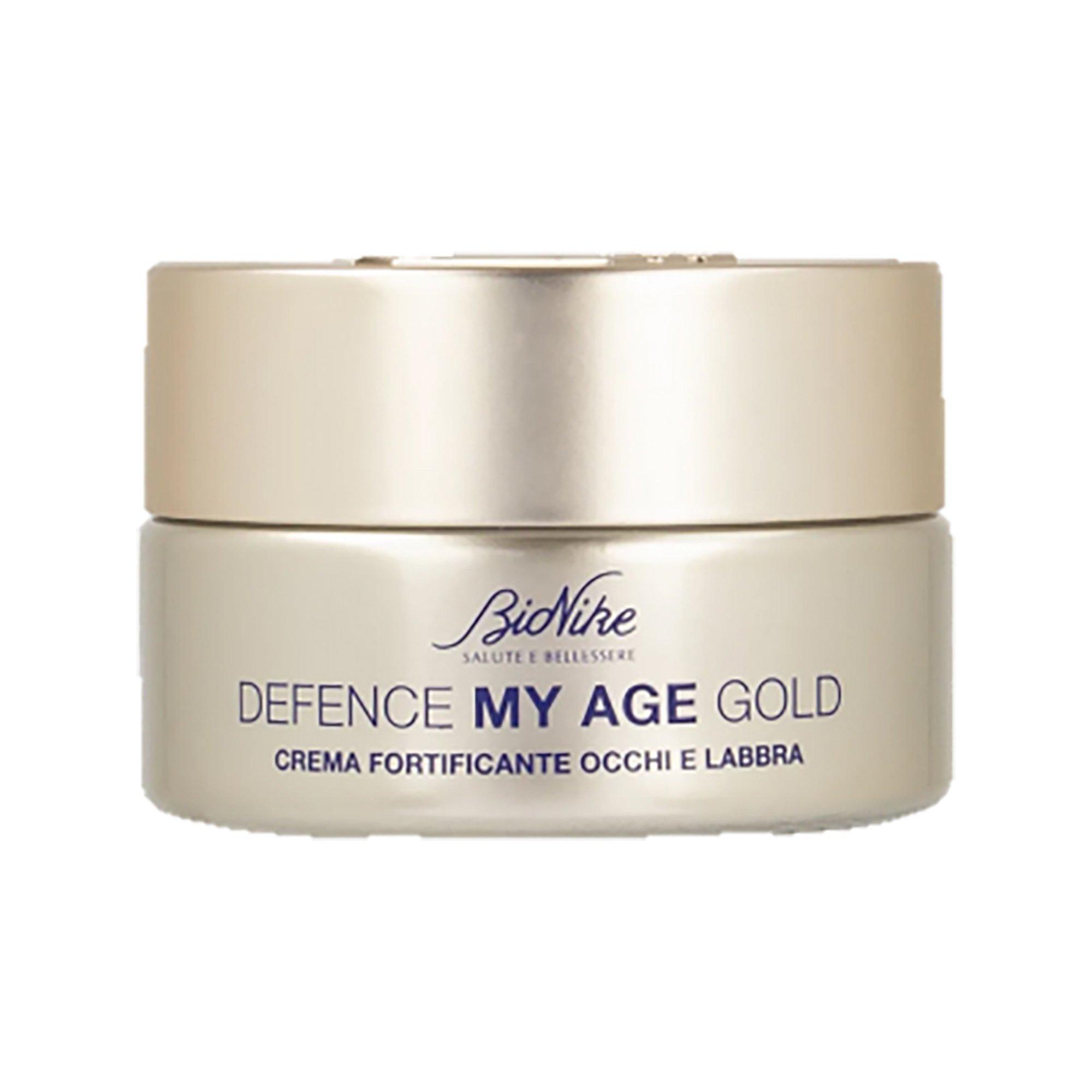 Image of Defence My Age Gold Stärkende Augen- Und Lippencreme Damen 15ml