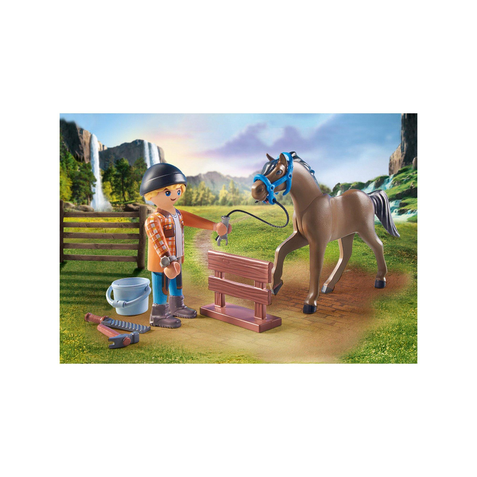 Playmobil  71357 Horses of Waterfall - Maréchal-ferrant Ben & Achilles 