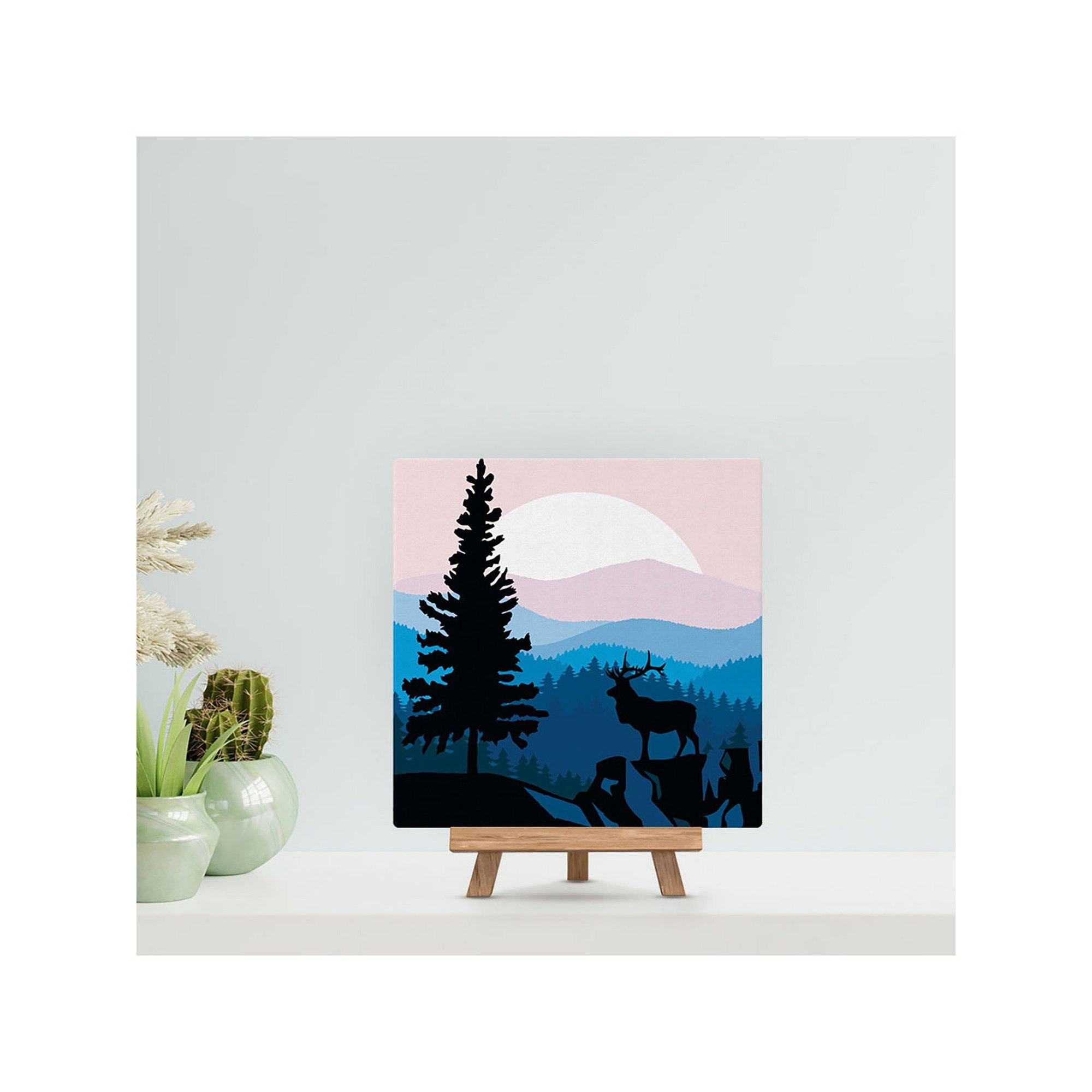 Figured'Art Peinture par numéros cerf et paysage 