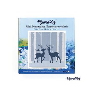Figured'Art Malen nach Zahlen Begegnung zweier Hirsche 