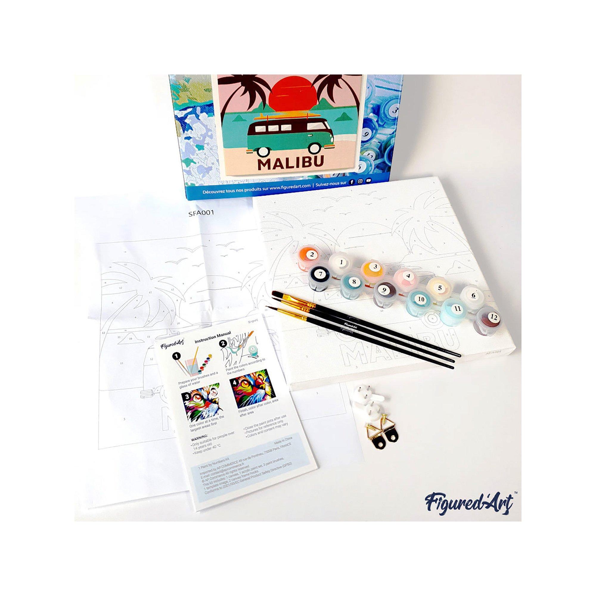 Figured'Art Malen nach Zahlen Begegnung zweier Hirsche 