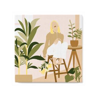 Figured'Art Malen nach Zahlen Frau mit Pflanzen 