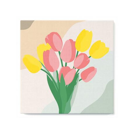 Figured'Art Peinture par numéros bouquet de tulipes 