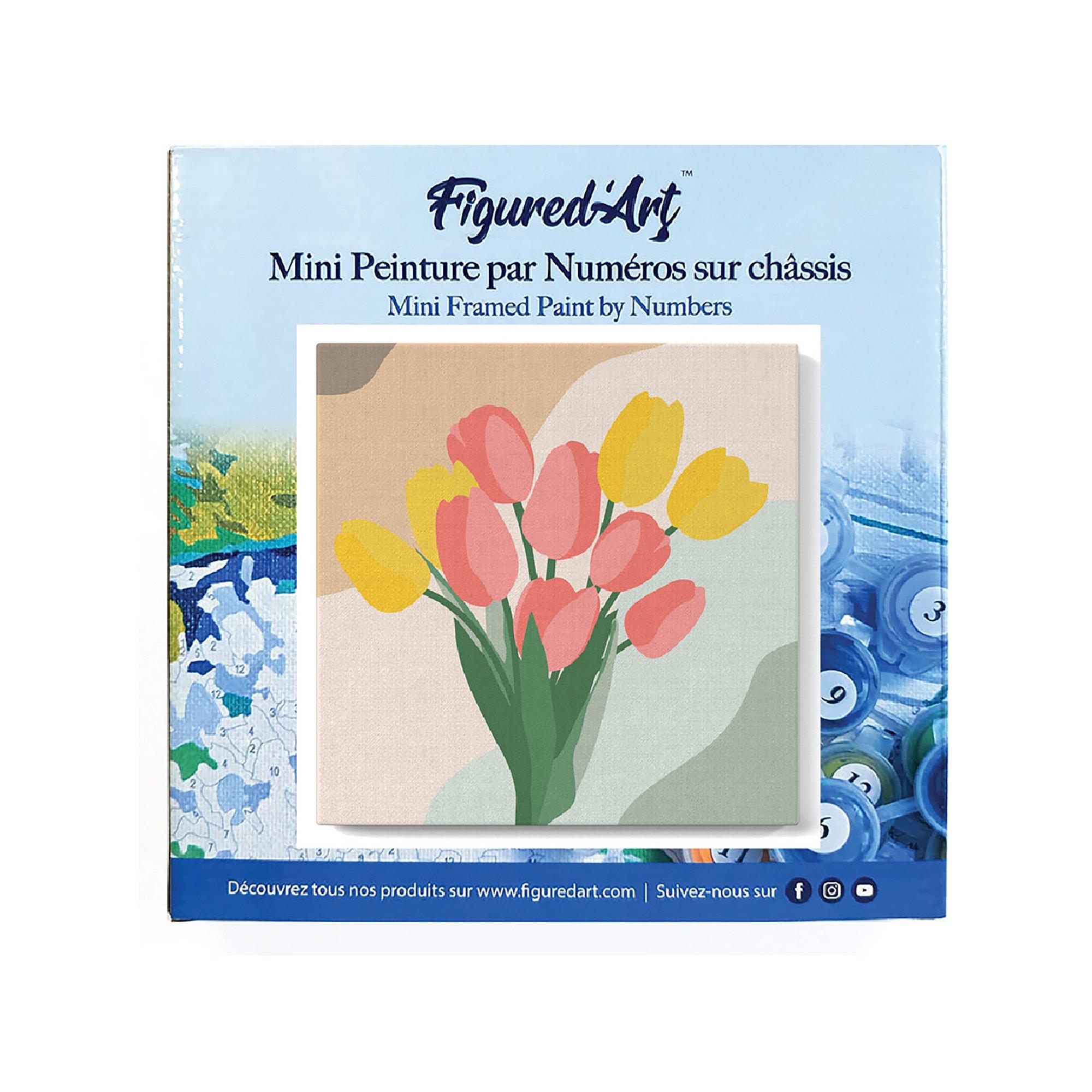 Figured'Art Dipingere con i numeri bouquet di tulipani 