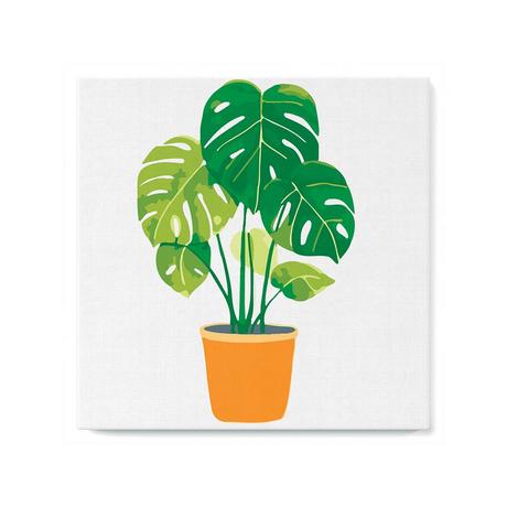 Figured'Art Dipingere con i numeri Pianta verde in vaso 