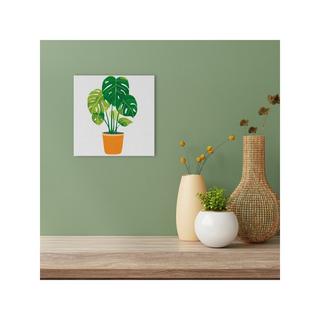 Figured'Art Peinture par numéros Plante verte en pot 