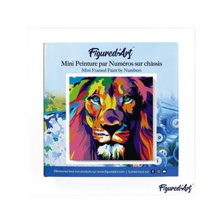 Figured'Art Peinture par numéros Lion Pop art 