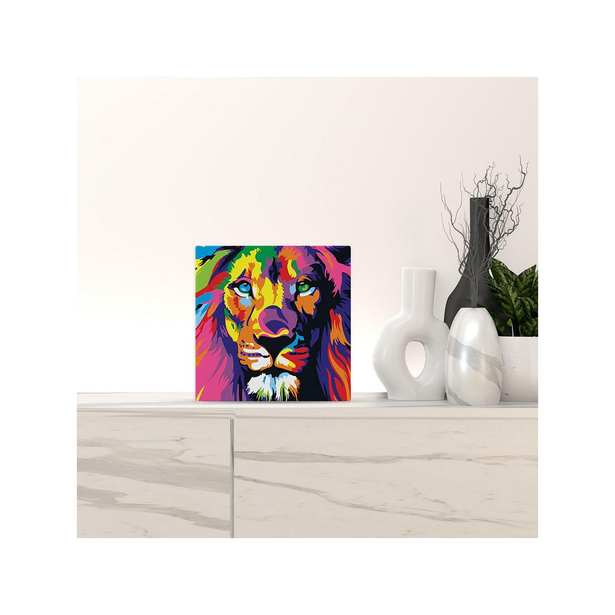 Figured'Art Peinture par numéros Lion Pop art 