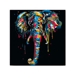 Figured'Art Dipingere con i numeri elefante 