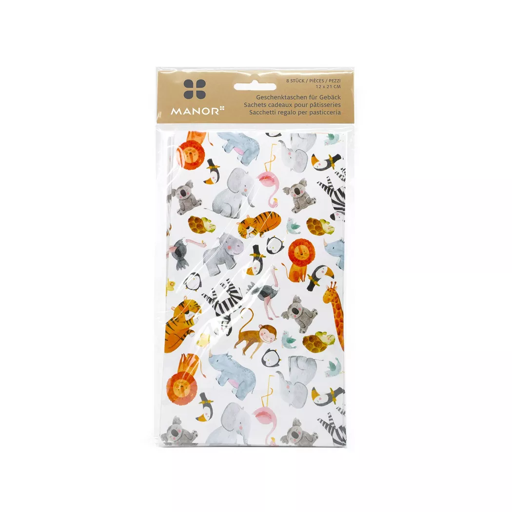 Manor Geschenkbeutel für Gebäck, 12 x 21 cm, Multicolor 2
