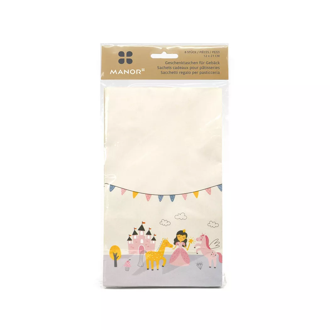 Manor Geschenkbeutel für Gebäck, 12 x 21 cm, Multicolor 3