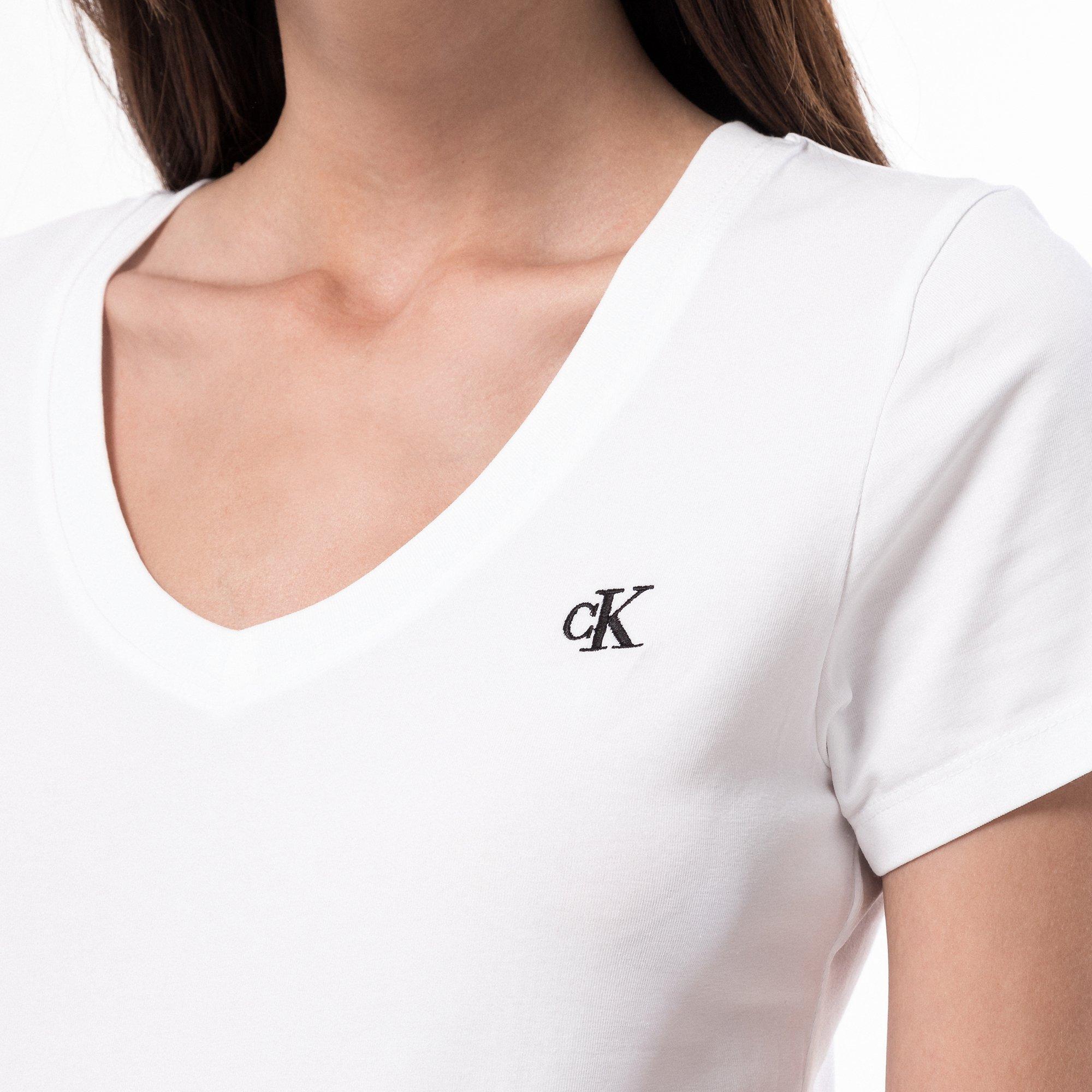 Calvin Klein Jeans Kurzarm V-Ausschnitt T-Shirt  