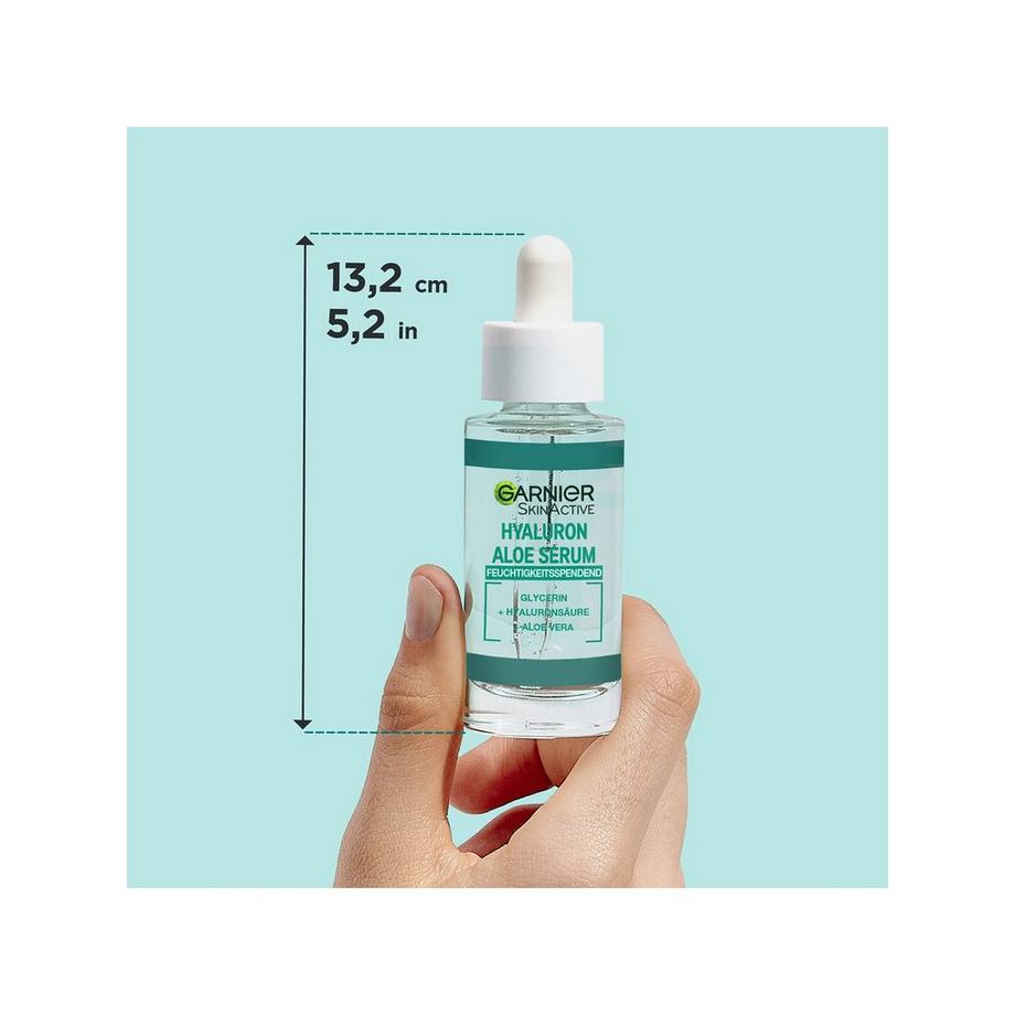 GARNIER  SkinActive Hyaluron Aloe Serum mit Hyaluronsäure, Glycerin und Aloe vera – für eine intensiv feuchtigkeitsspendende Wirkung und erfrischte Haut 