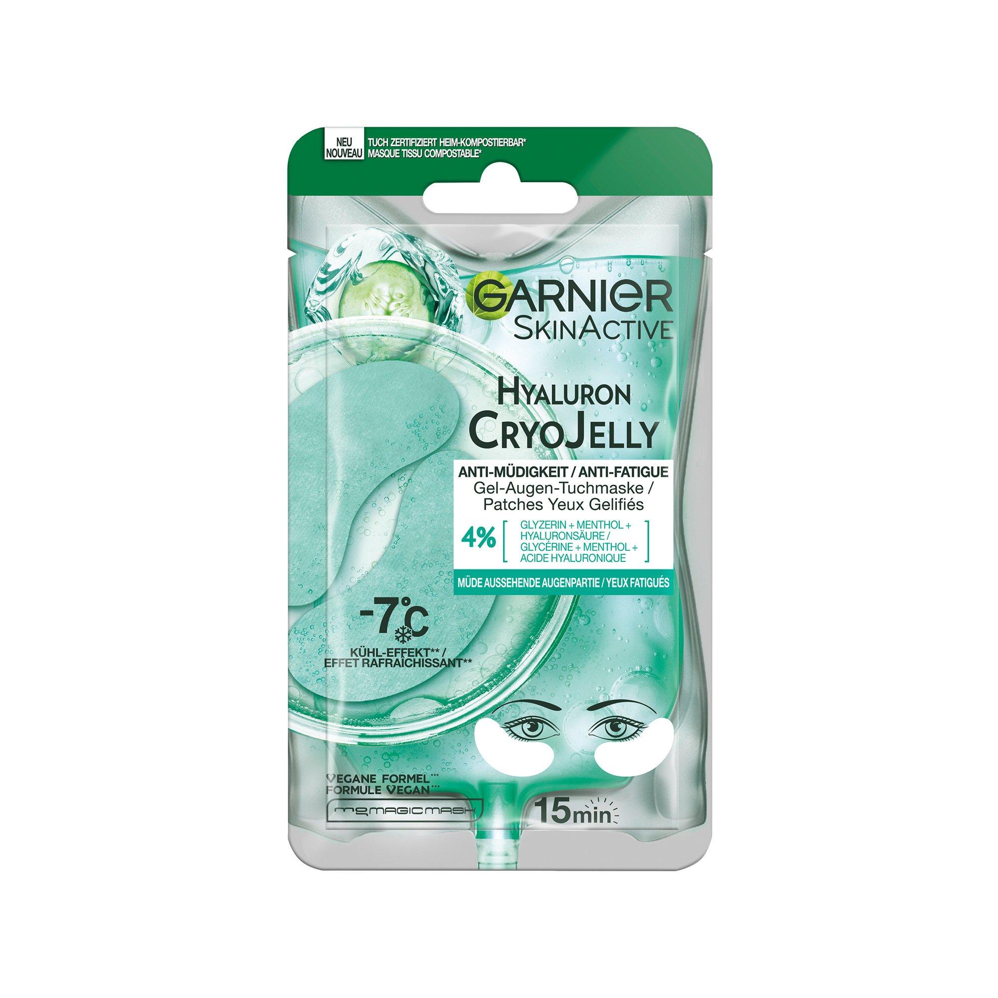 GARNIER  SkinActive Hyaluron Cryo Jelly Anti-Fatigue Patches Maschera in gel per gli occhi 