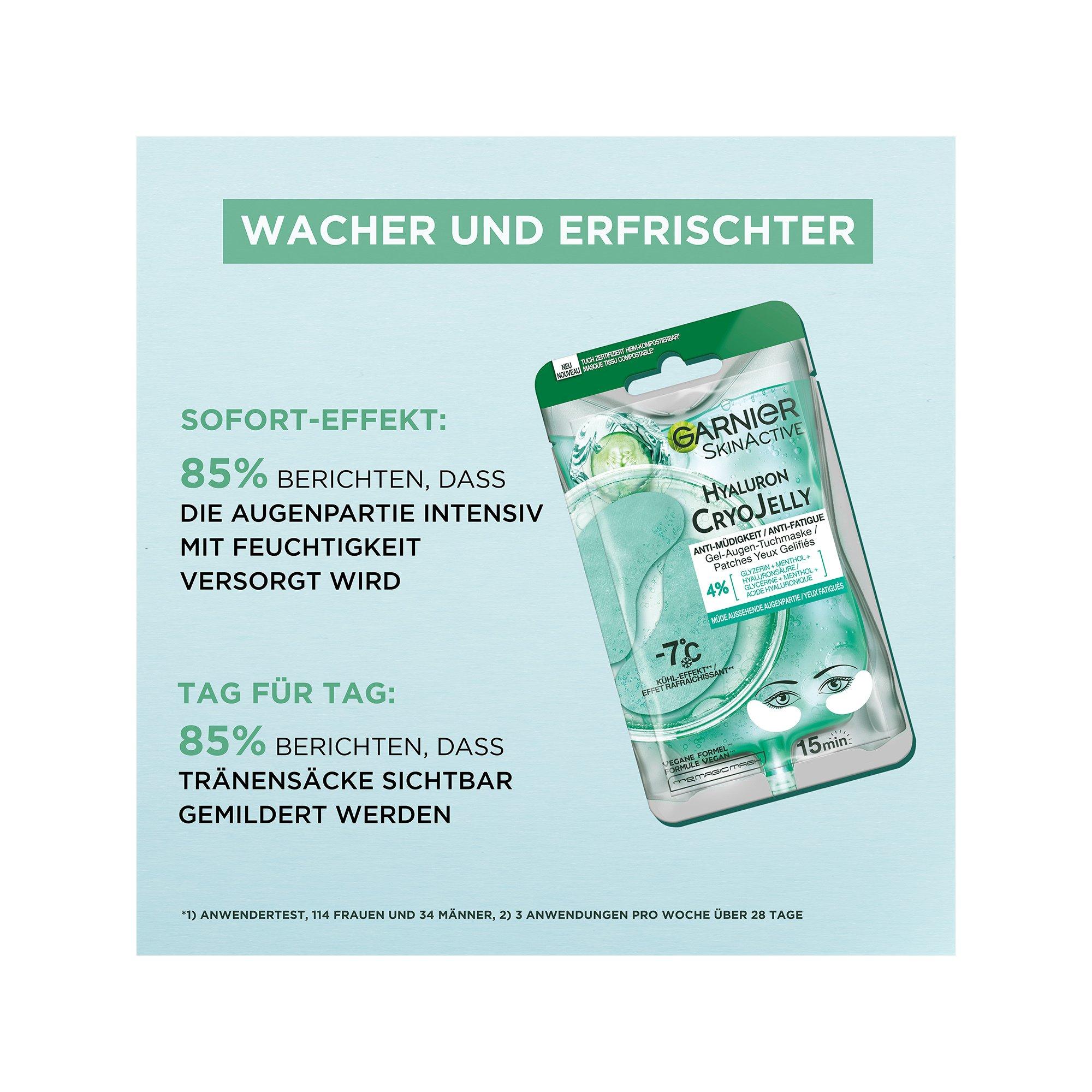 GARNIER  SkinActive Hyaluron Cryo Jelly Anti-Fatigue Patches Yeux Gelifiés 