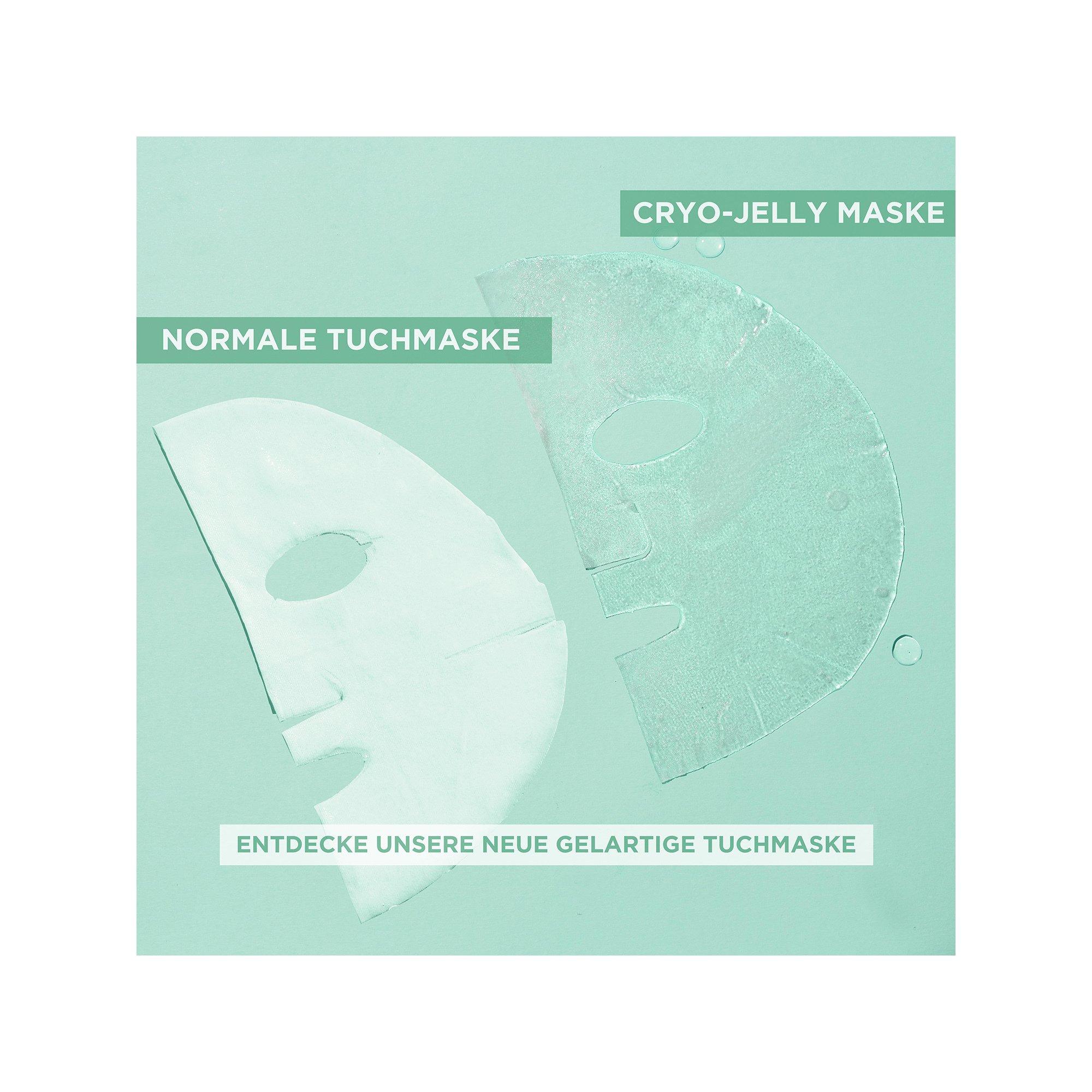 GARNIER  SkinActive Hyaluron Cryo Jelly Anti-Müdigkeit Gel-Gesichts Tuchmaske 
