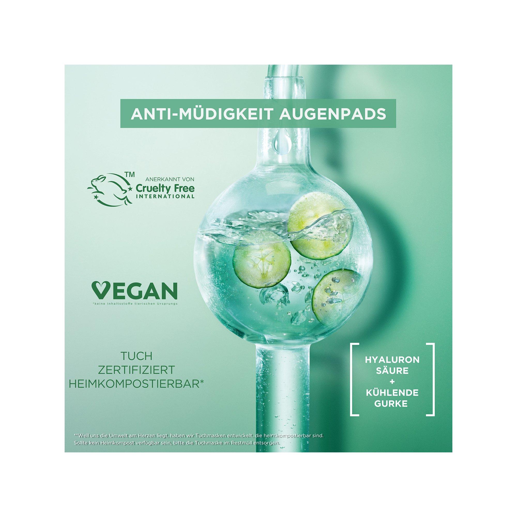 GARNIER  SkinActive Hyaluron Cryo Jelly Anti-Müdigkeit Gel-Gesichts Tuchmaske 