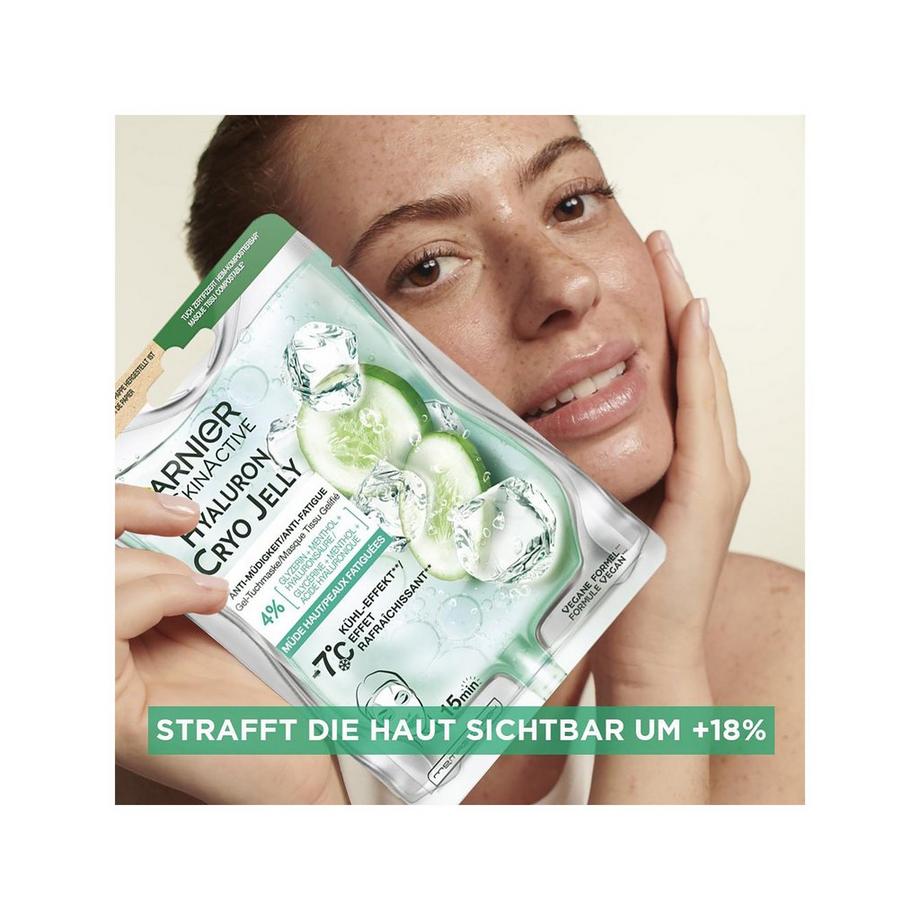 GARNIER  SkinActive Hyaluron Cryo Jelly Maschera di tessuto gel anti-fatica viso 