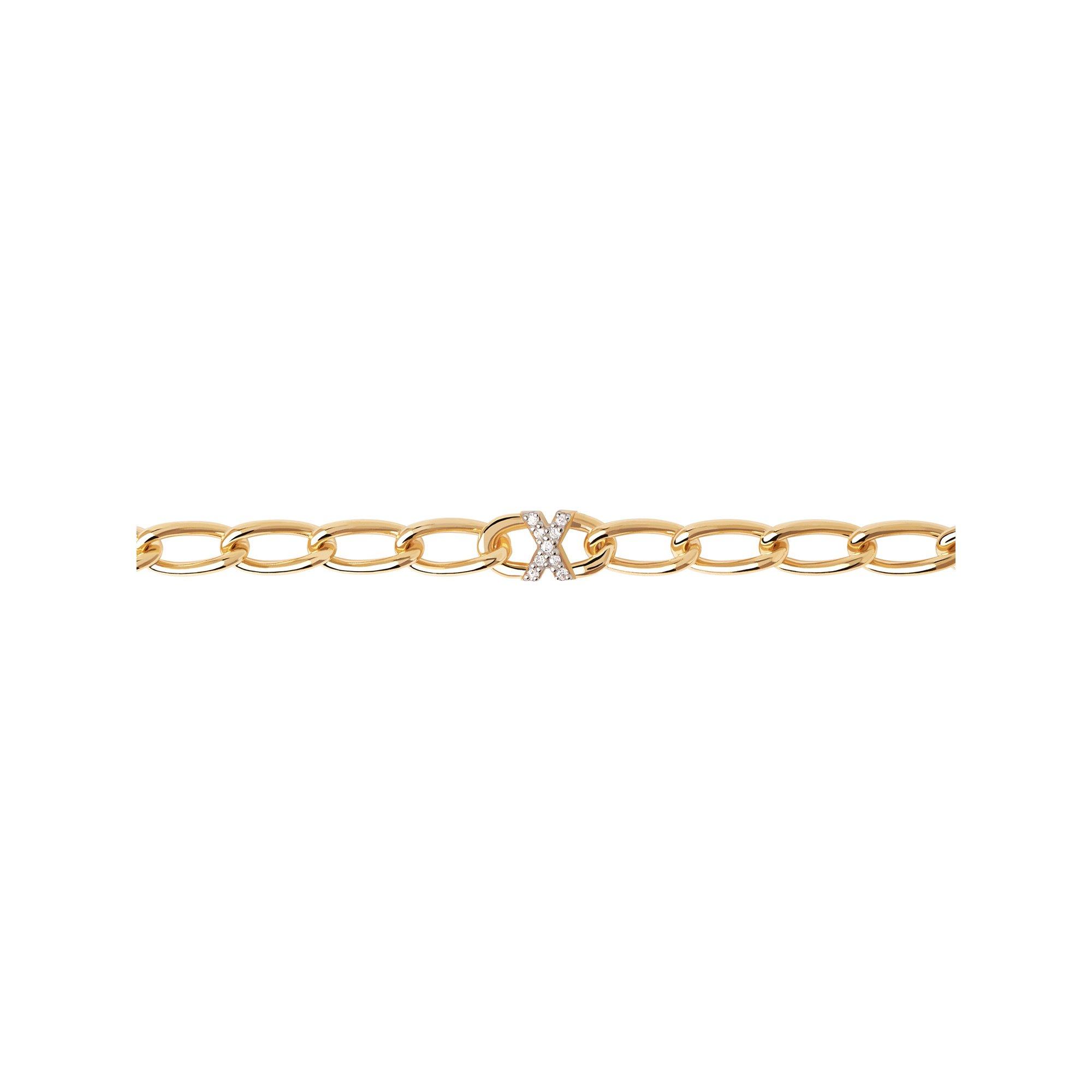 Image of Armband Damen Gold X