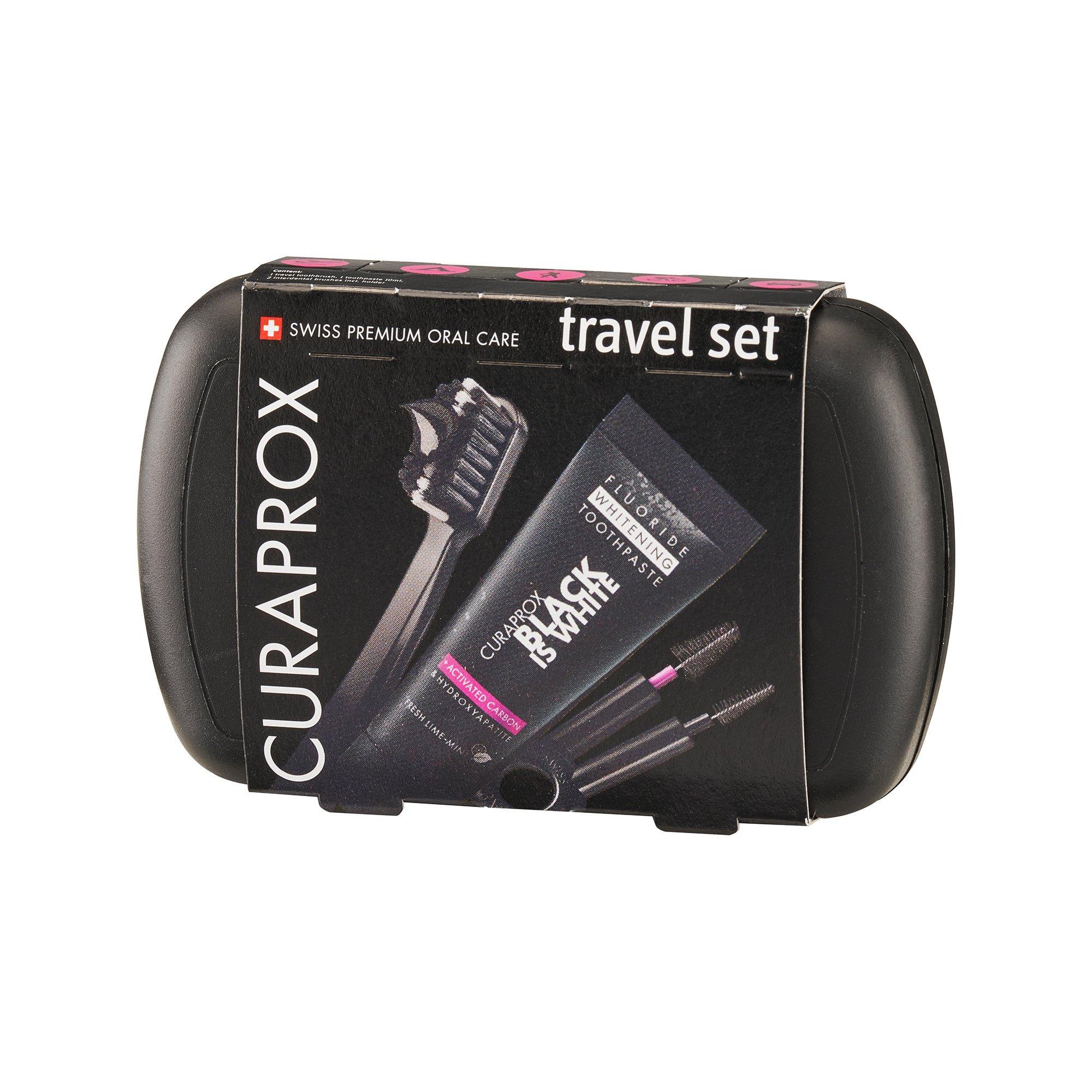 CURAPROX  Set de voyage Black is white 