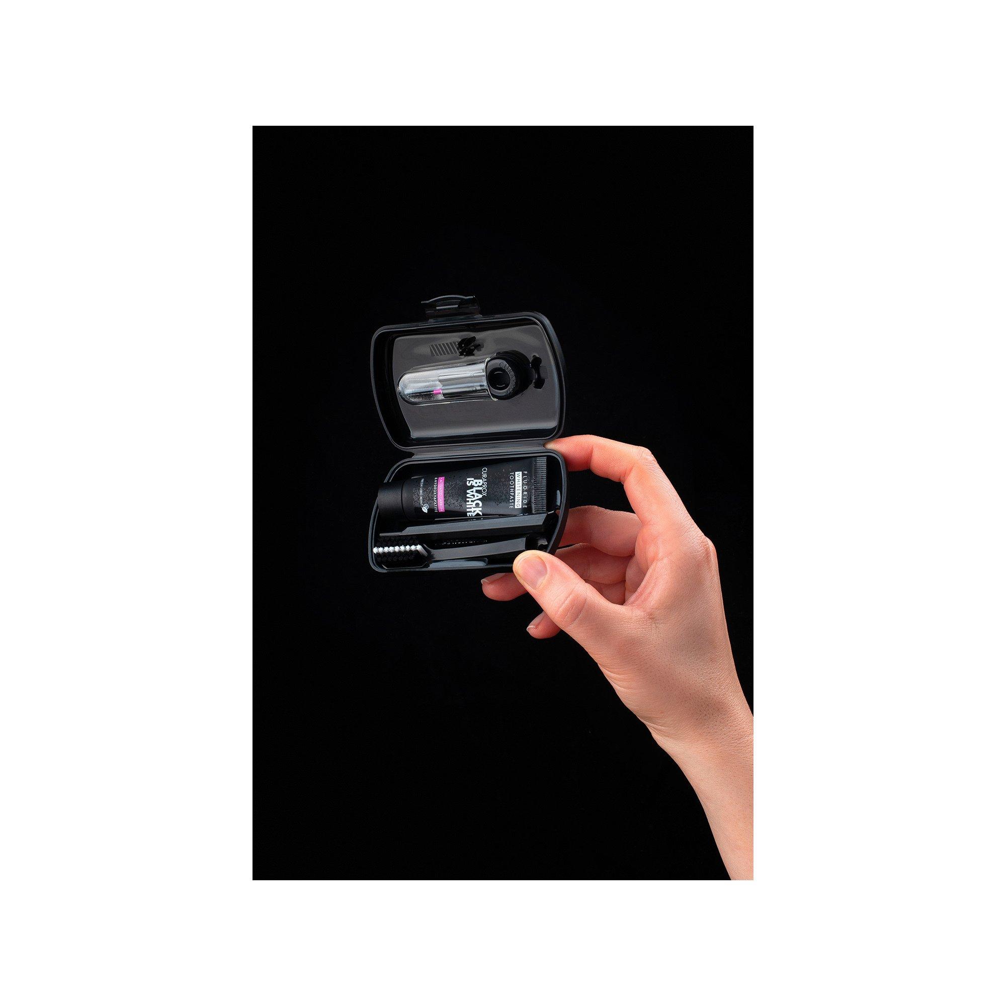 CURAPROX  Set de voyage Black is white 