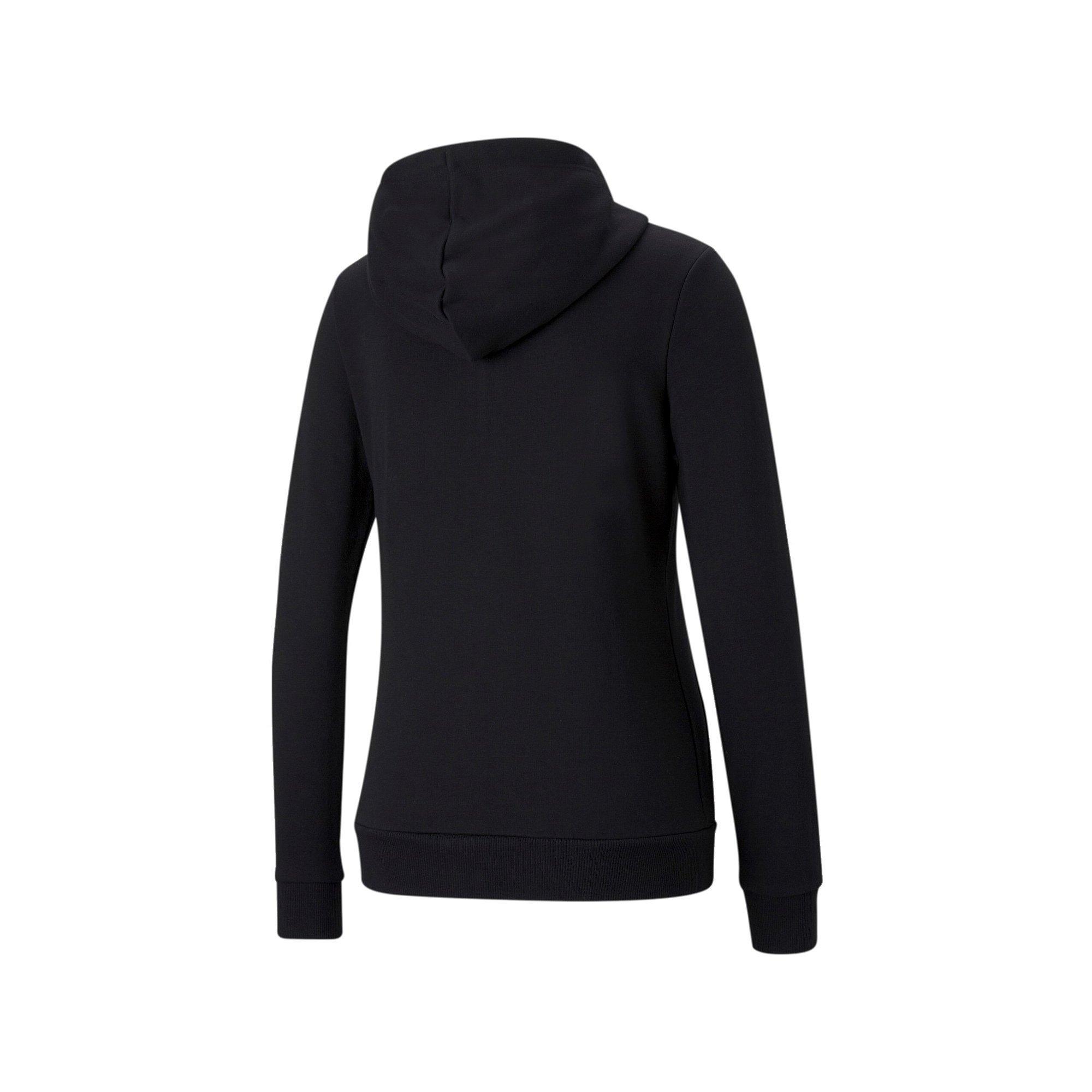 PUMA Essentials Damen Kapuzenjacke, Puma Black, extralarge Essen Giacca felpata 