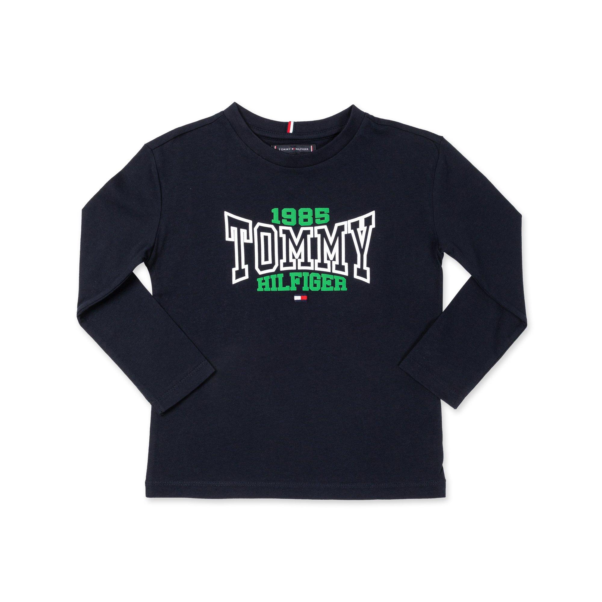 Image of T-shirt, Rundhals, Langarm Jungen Marine 5A