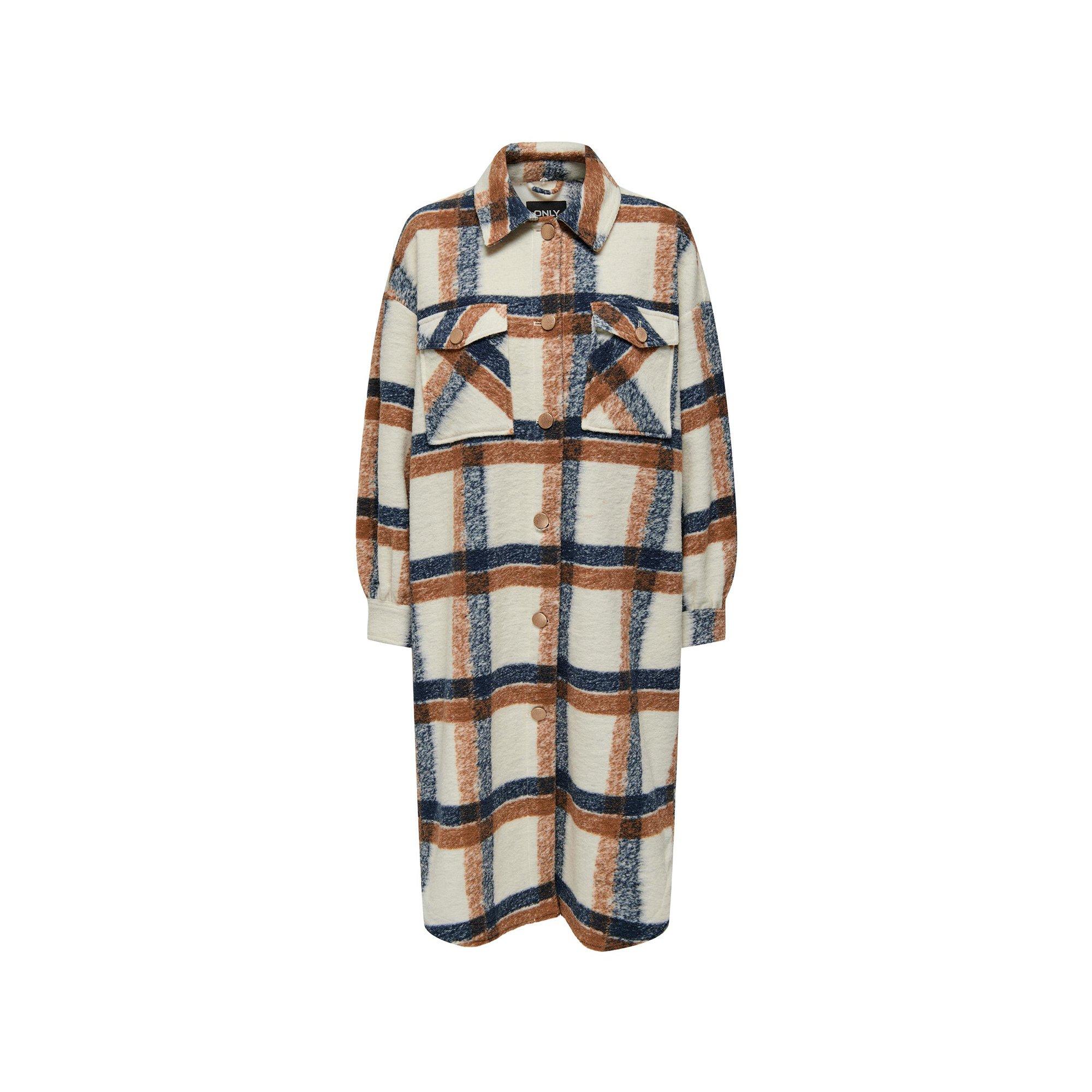 ONLY Lange karierte Shacket  