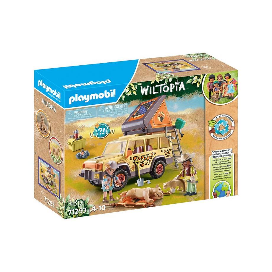 Playmobil  71293 Wiltopia - Con il fuoristrada con i leoni 