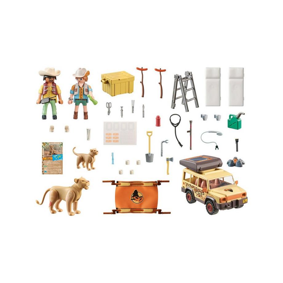 Playmobil  71293 Wiltopia - Con il fuoristrada con i leoni 