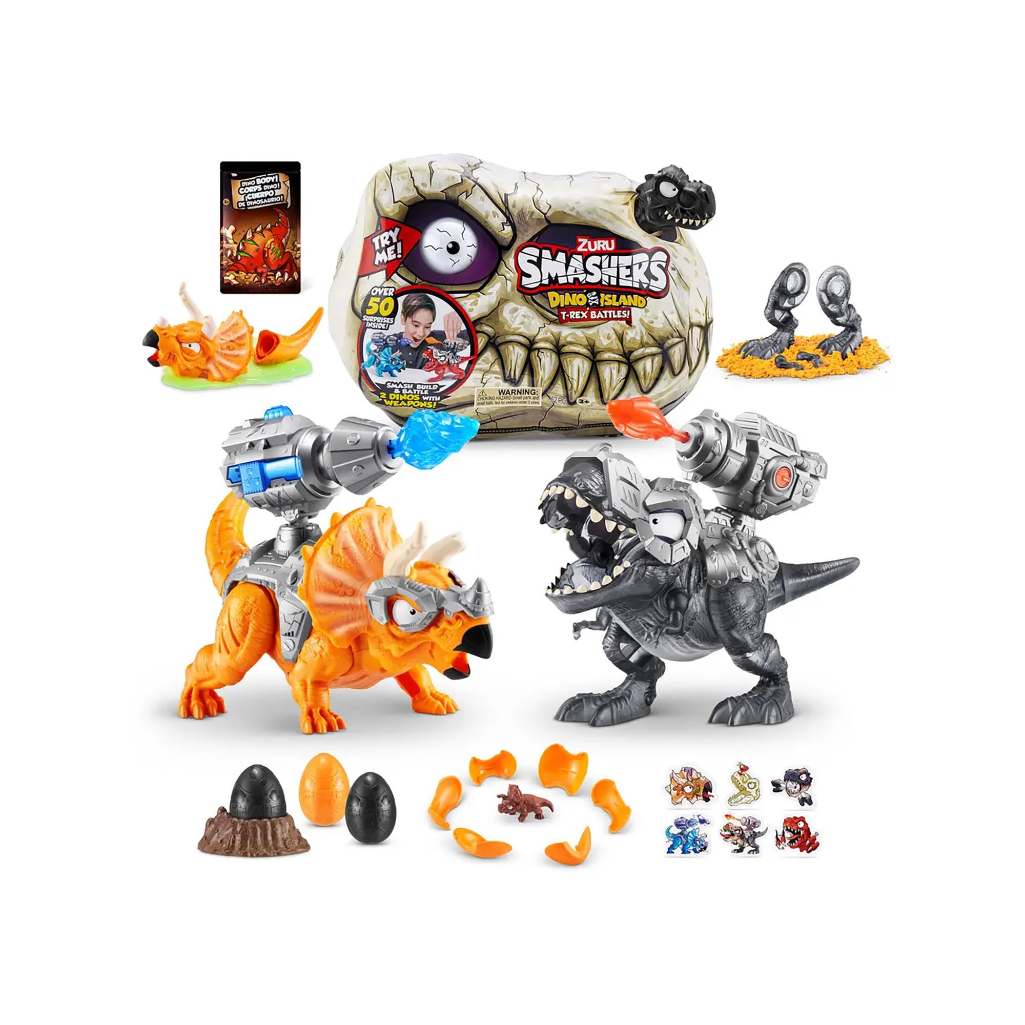 ZURU  Smashers Dino Island T-Rex Battle Set de jeu, assortiment aléatoire 