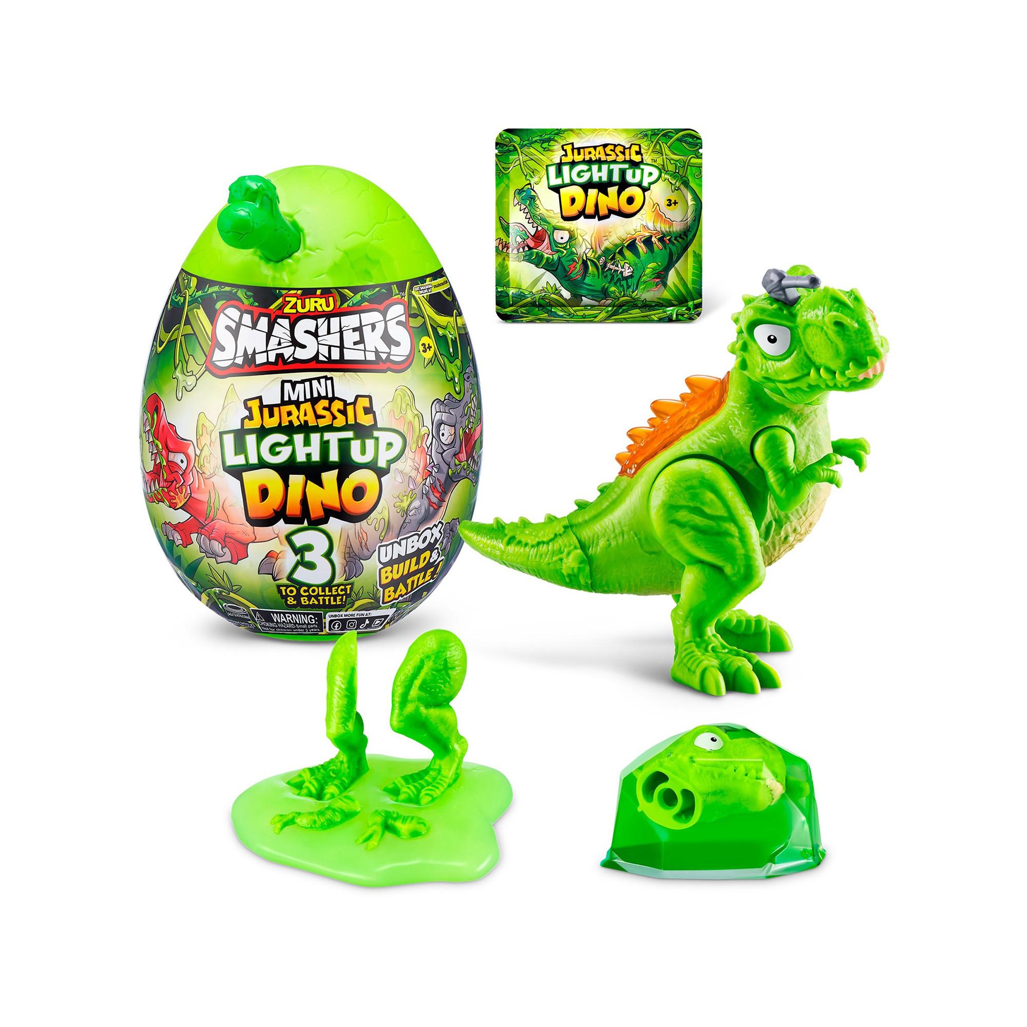ZURU  Smashers Mini Egg Light Up Dino, Zufallsauswahl 