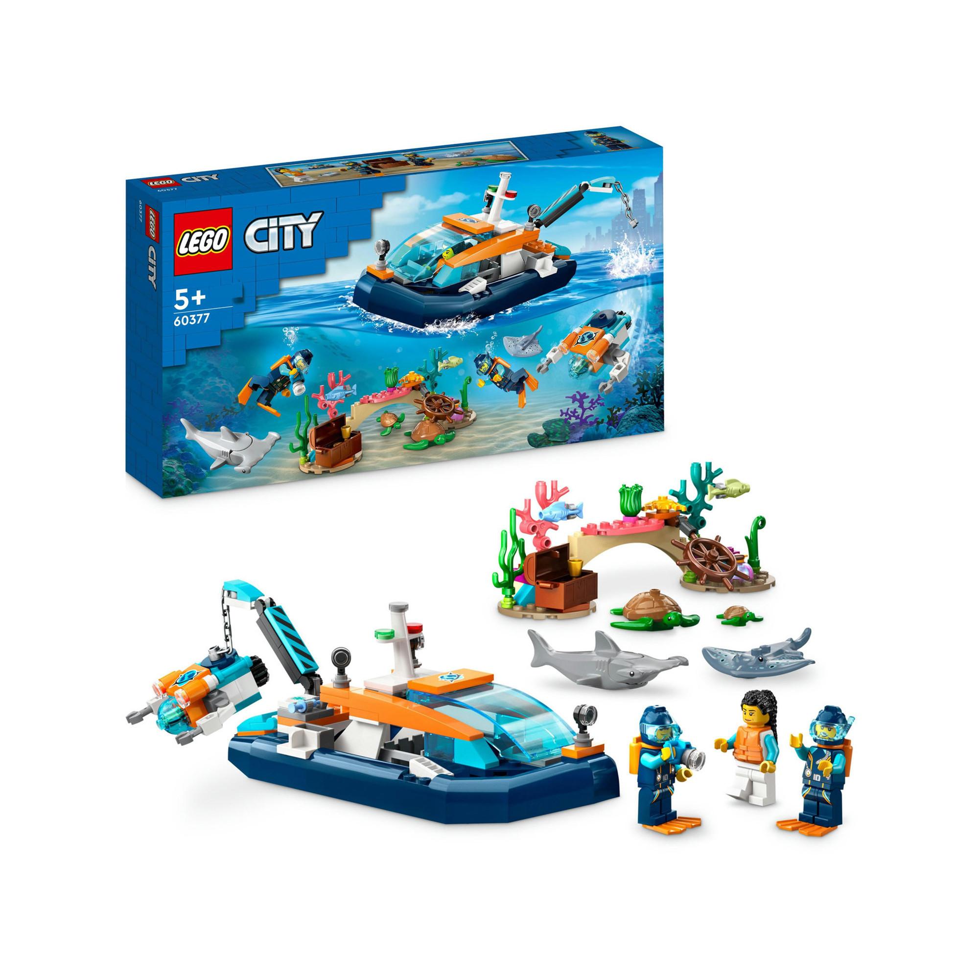 LEGO®  60377 Le bateau d’exploration sous-marine 