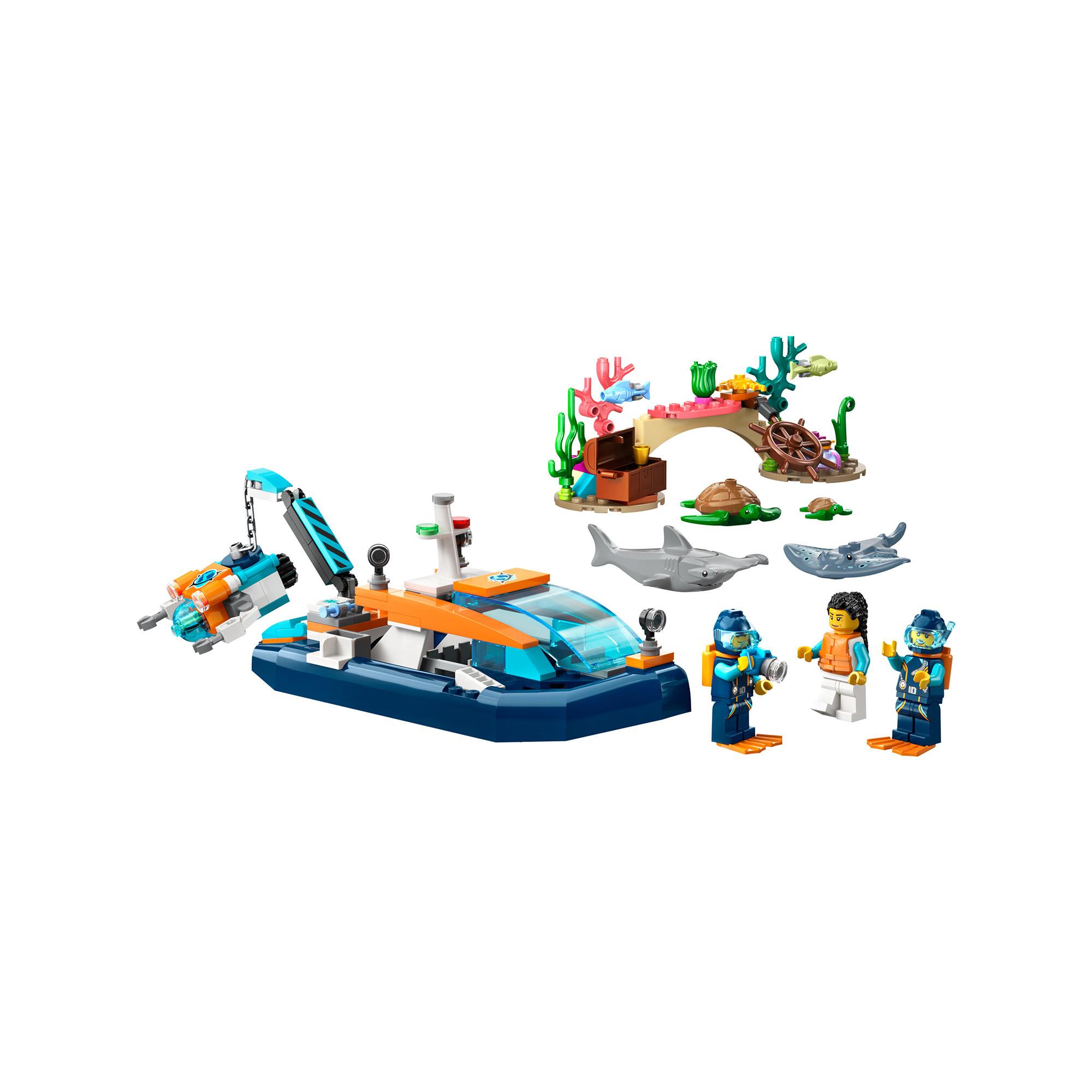LEGO®  60377 Le bateau d’exploration sous-marine 