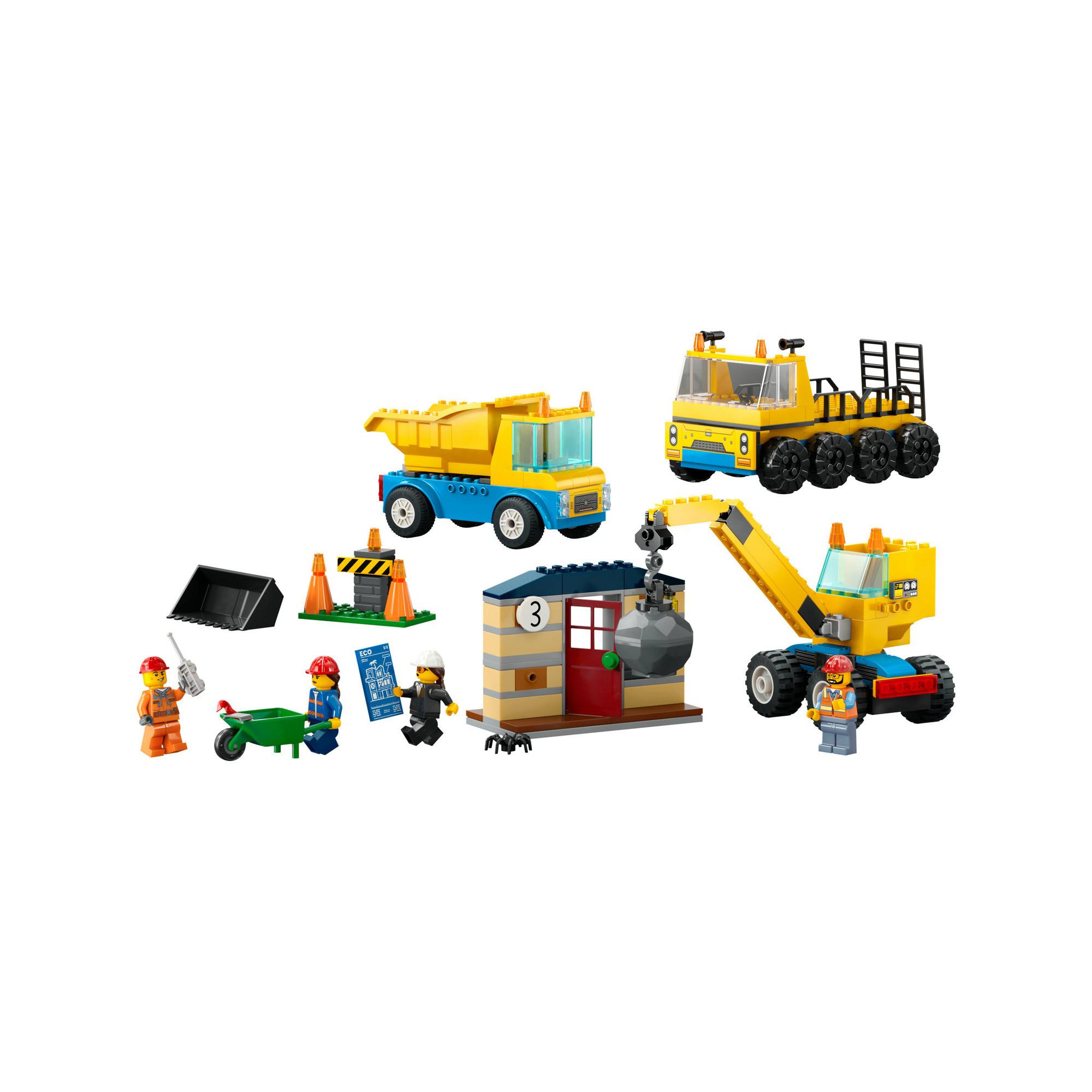 LEGO®  60391 Camion da cantiere e gru con palla da demolizione 