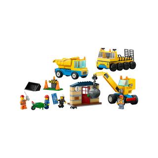 LEGO®  60391 Les camions de chantier et la grue à boule de démolition 