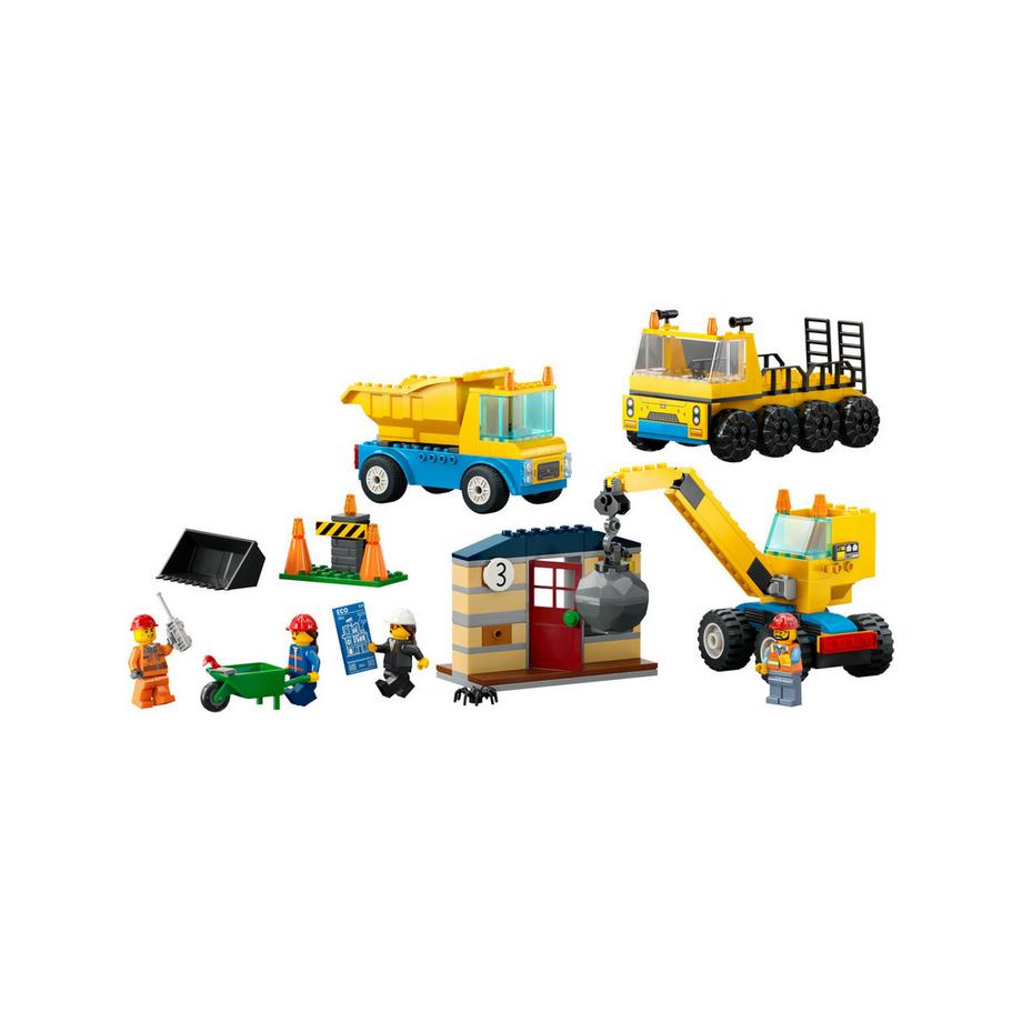 LEGO®  60391 Baufahrzeuge und Kran mit Abrissbirne 
