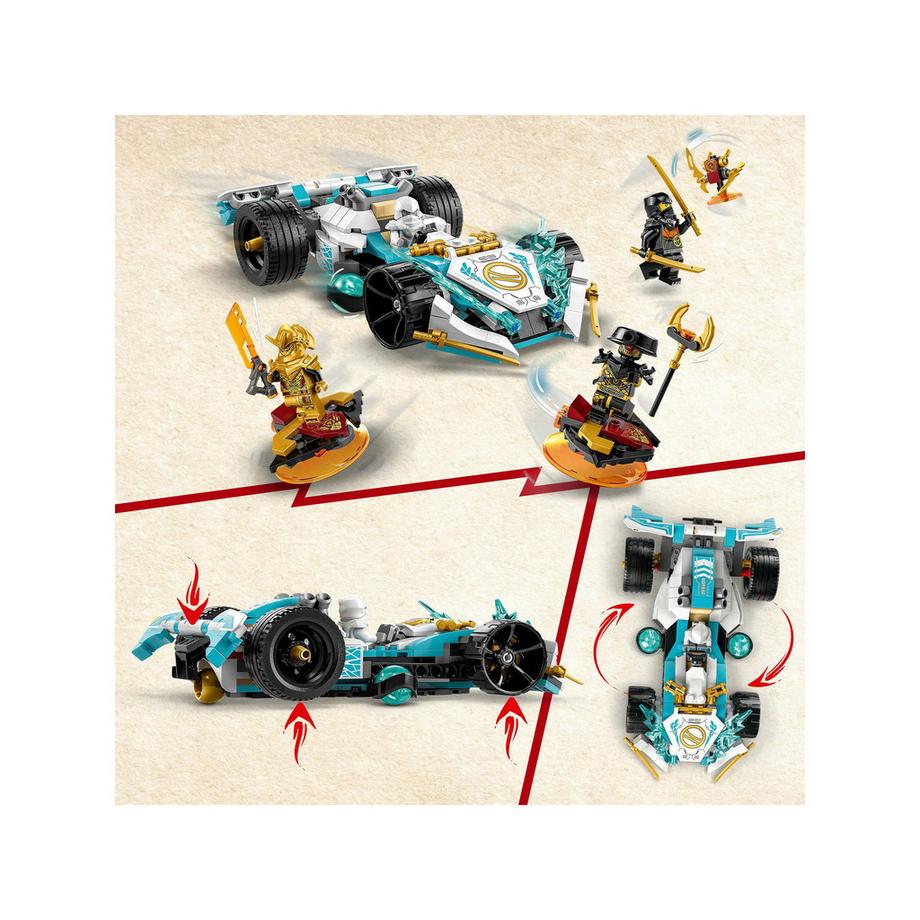 LEGO®  71791 Auto da corsa Spinjitzu Dragon Power di Zane 