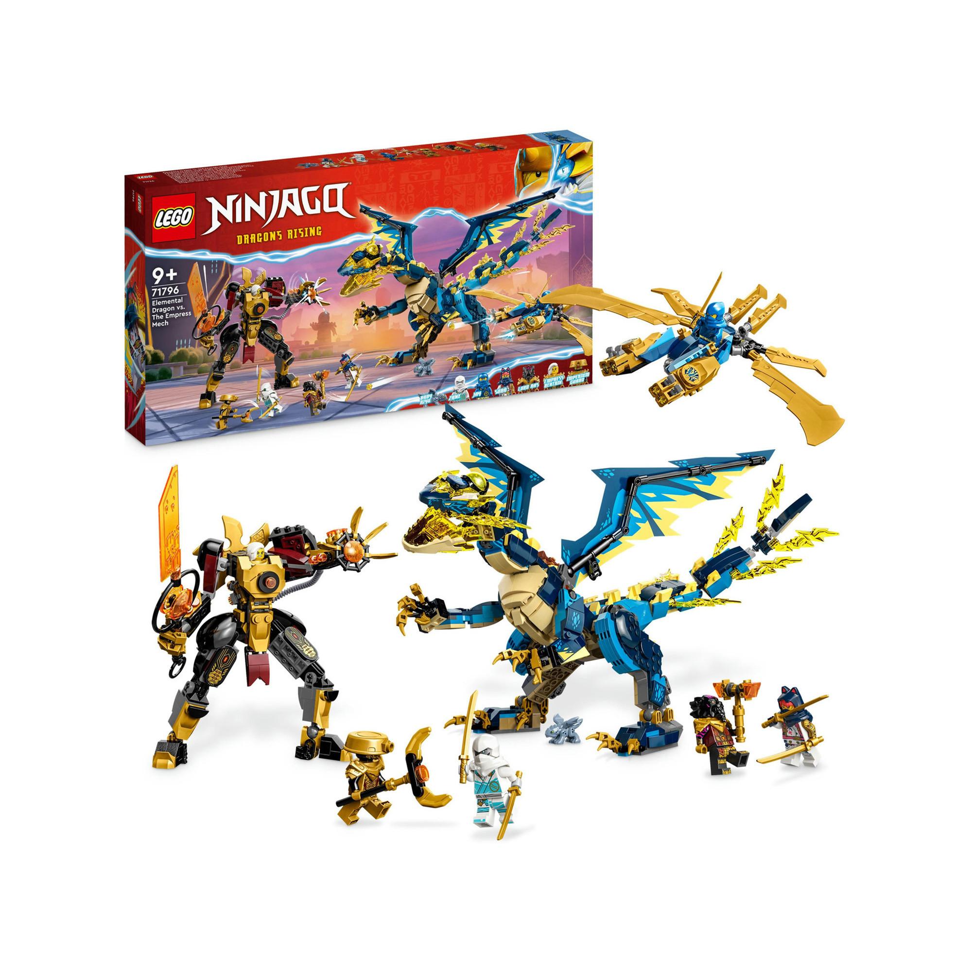 LEGO®  71796 Le dragon élémentaire contre le robot de l’impératrice 