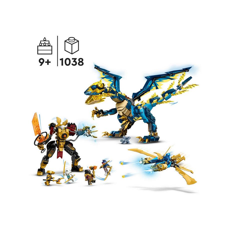 LEGO®  71796 Le dragon élémentaire contre le robot de l’impératrice 