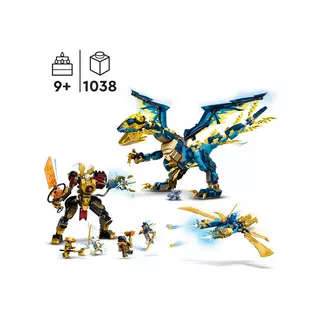 Lego®ninjago® 71796 - le dragon elementaire contre le robot de l