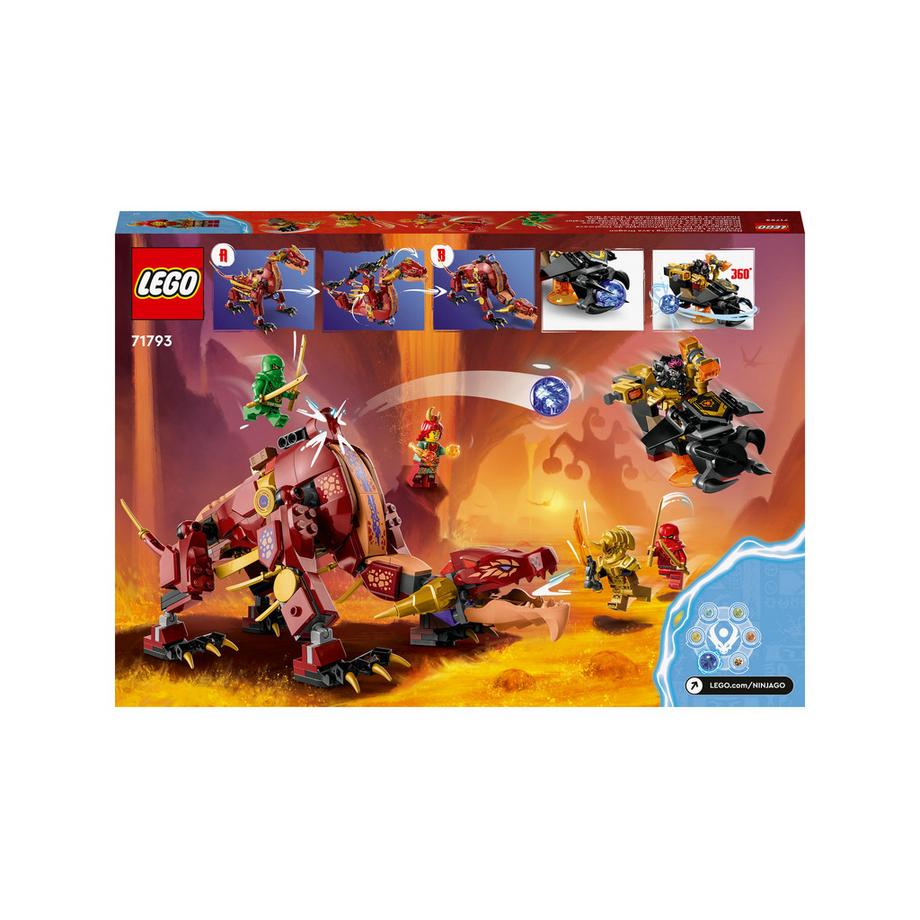 LEGO®  71793 Le dragon de lave transformable de Heatwave 