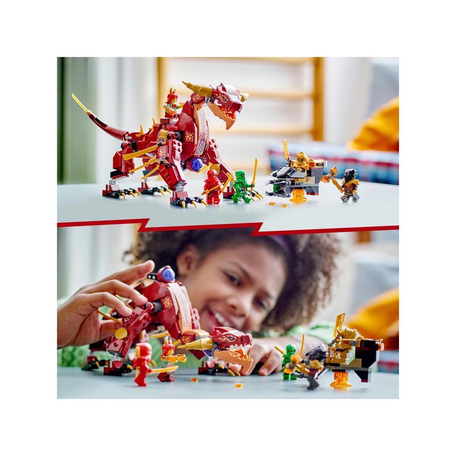 LEGO®  71793 Le dragon de lave transformable de Heatwave 