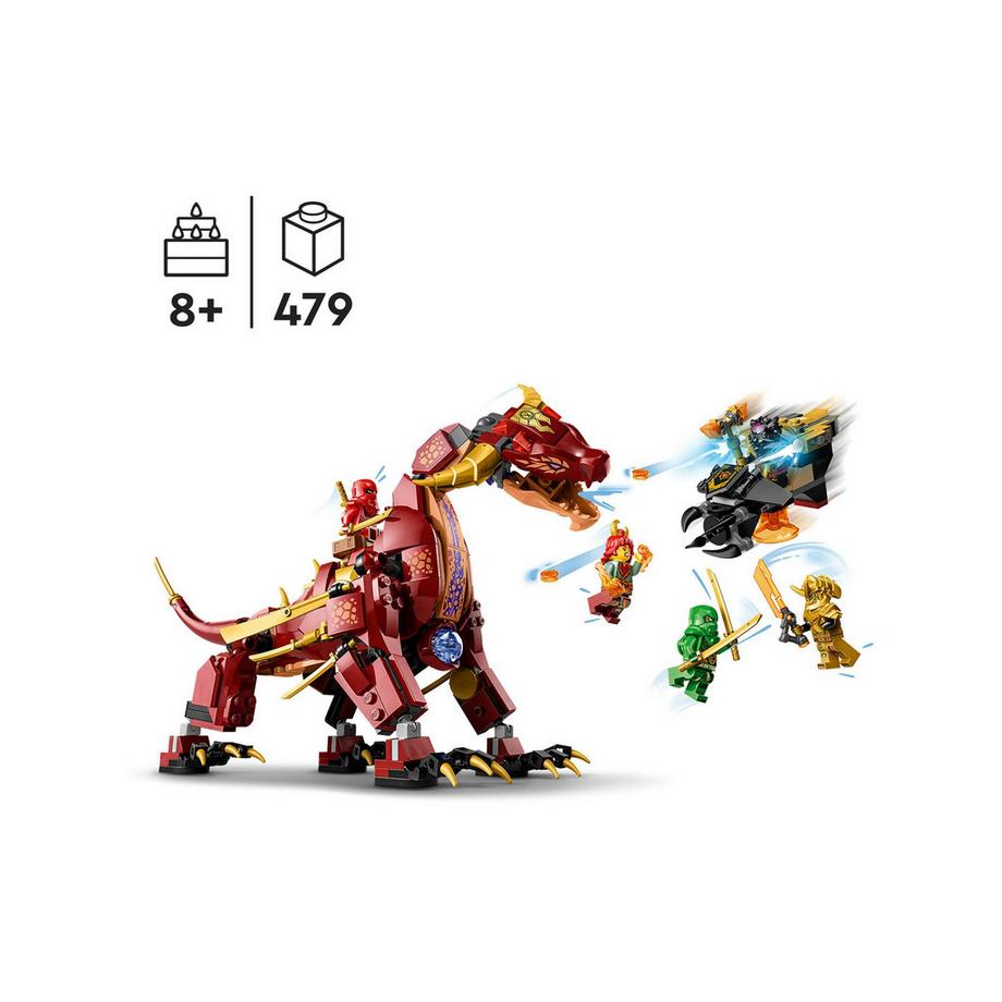 LEGO®  71793 Le dragon de lave transformable de Heatwave 