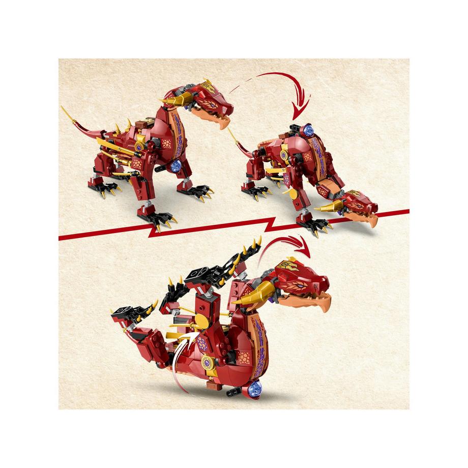 LEGO®  71793 Le dragon de lave transformable de Heatwave 